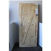 Image 1 : ** Masonite Knotty Pine Barn Door - New w/mounting hardware - 39"x84"x1 3/8"