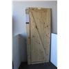 Image 2 : ** Masonite Knotty Pine Barn Door - New w/mounting hardware - 39"x84"x1 3/8"