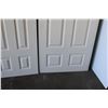 Image 3 : ** (2) Moulded Panel Doors - (1) 30" x 80" x 1 3/8" (1) 24" x 80" x 1 3/8" - Appears New