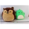 Image 1 : (2) Squishmallows: Hedgehog (Some Stains) & Cactus (Good Condition)