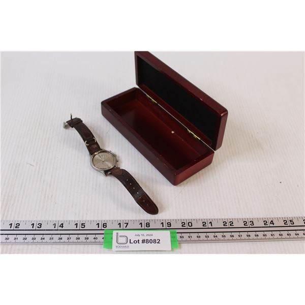 Kenneth Cole Men's Watch - Broken Back & Glass Missing (as is)