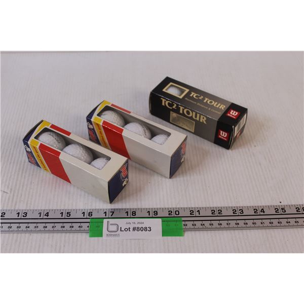 (3) Packages of Golf Balls (Total 9) - NIB