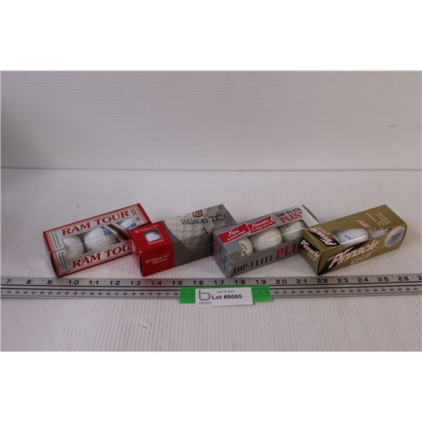 (4) Packages of Golf Balls (Total 12) - NIB