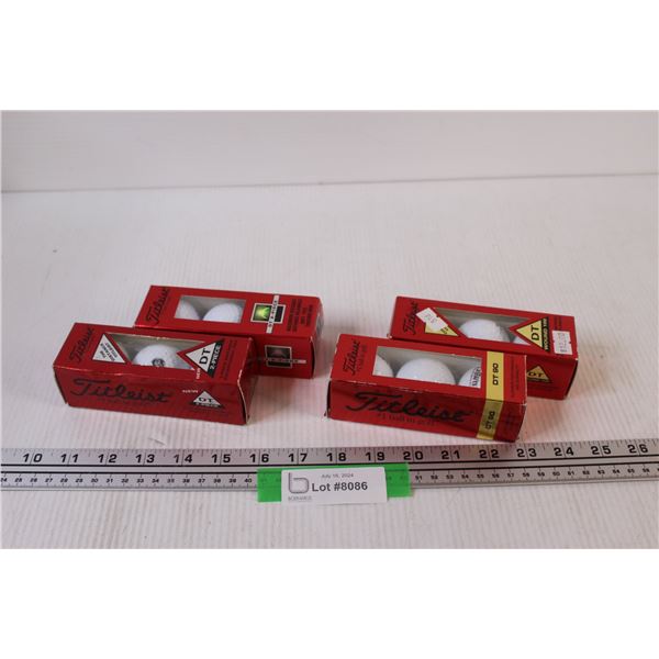 (4) Packages of Golf Balls (Total 12) - NIB