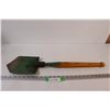 Image 1 : Folding Garden Shovel w/Wooden Handle