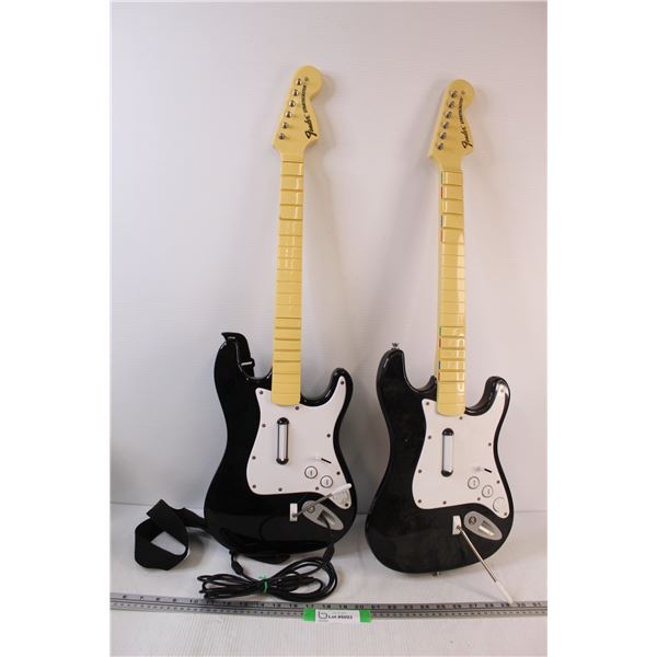 (2) Rockband Video Game Guitars (PS & XBox) - untested