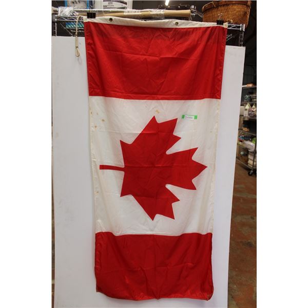 Canada Flag - 3ft x 6ft - Some Staining as Pictured