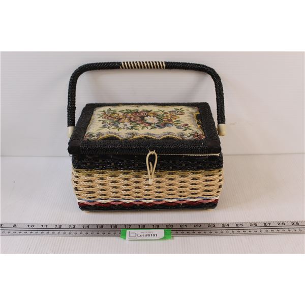 Wicker Sewing Basket