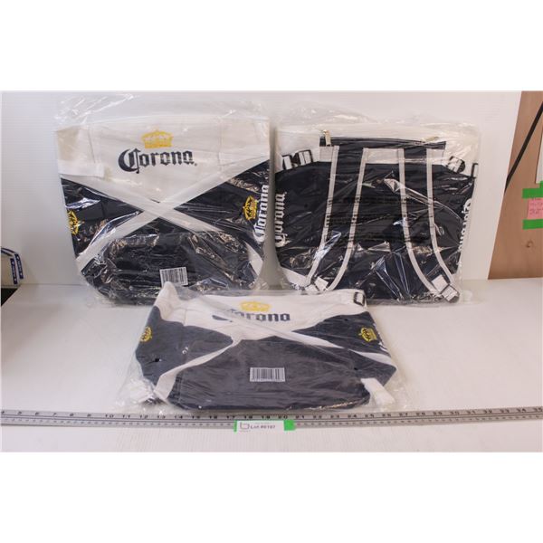 (3) Corona Beer Backpacks - NIB