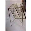 Image 3 : Vintage MCM Magazine Rack w/Wood Front (Some Scratches) - 18" x 17" x 12"