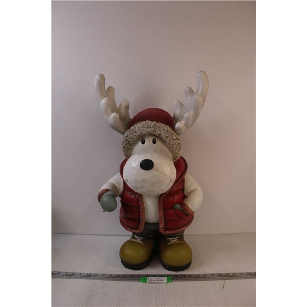 Reindeer Christmas Decor - Some Cracks - 27" Tall