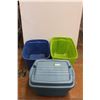 Image 1 : * (3) Totes (One Has Lid)