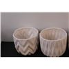 Image 2 : (4) Plant Pots (White & Red)