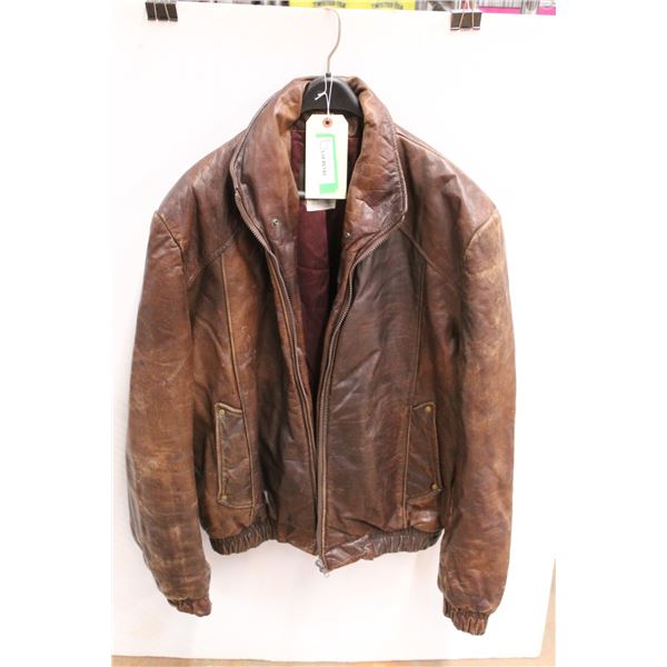 *The Leather Ranch Leather Jacket (Approx Size Large)