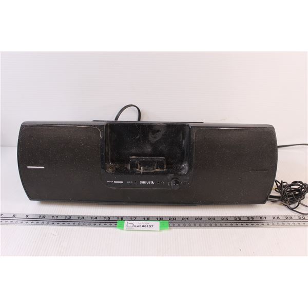 Sirius XM Radio & Portable Speaker - Works Great, was used in shop=dusty
