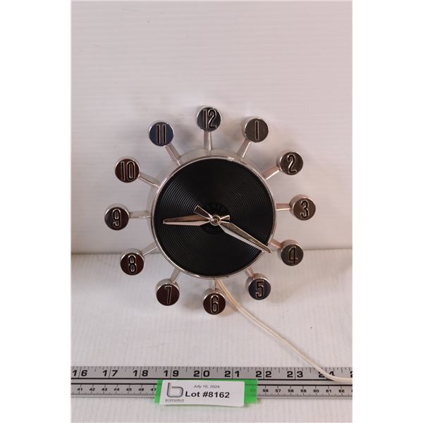 MCM Atomic Style Electric Clock - Powers On