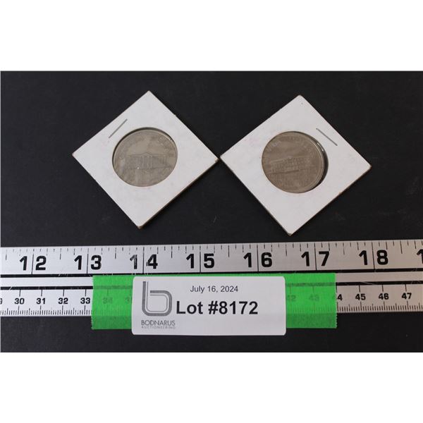 (2) 1973 Prince Edward Island Canadian Dollar Collector Coins