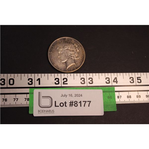 United States Silver Dollar Coin 1922