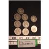 Image 1 : (7) Canadian 50 Cent Coins 1968, (1) 1979, (1) 1985