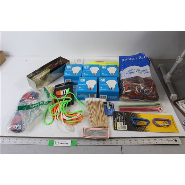 Light Bulbs, Rubber Bands and Misc.