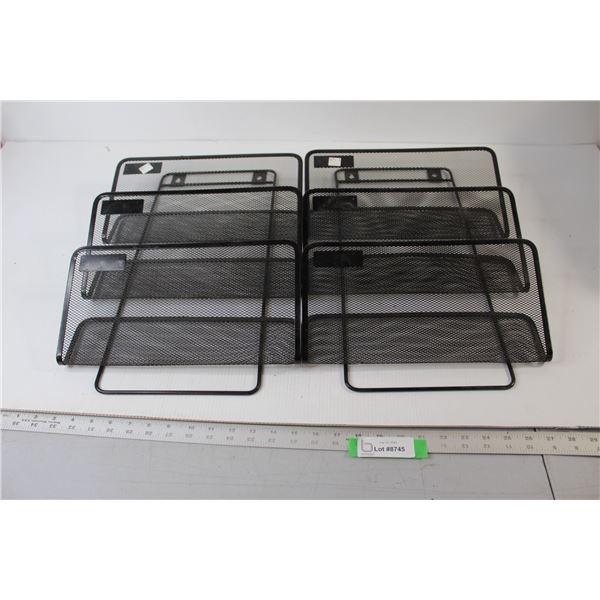 (2) Mesh Wall File Holder