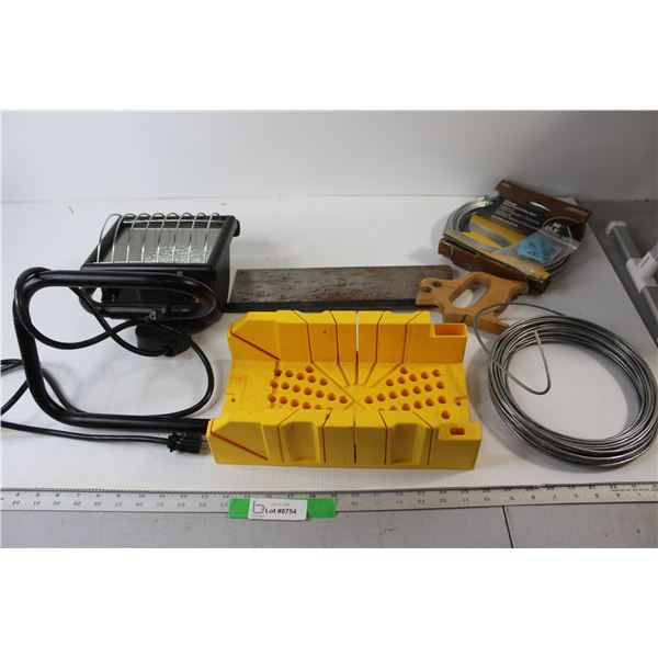 Portable Work Light ( Tested ), Hand Saw and Misc.
