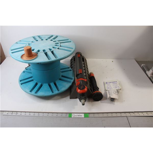 Garden Hose Reel, Sprinkler and Misc.