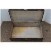 Image 2 : ** Antique Metal Trunk (Some Wear) - 28" x 16" x 9"