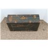 Image 3 : ** Antique Metal Trunk (Some Wear) - 28" x 16" x 9"