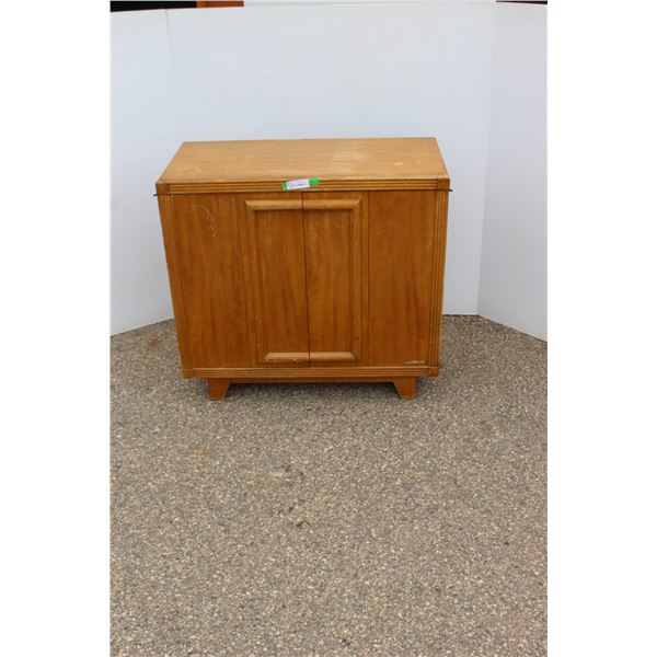 ** Vintage Electrohome Record Player Cabinet (Some Wear & Water Damage on Base, as is) - 17" x 34.5"