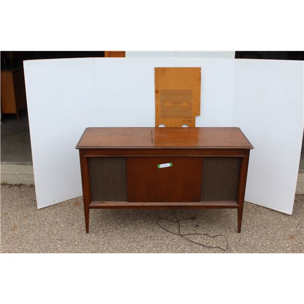 ** MCM Viking Record Player (Some Wear & Back panel Loose, as is) - 17" x 4ft x 28"