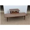 Image 1 : ** MCM Coffee Table & End Table Set (Some Damage) - 19" x 59" x 15" & 19" x 29" x 20"