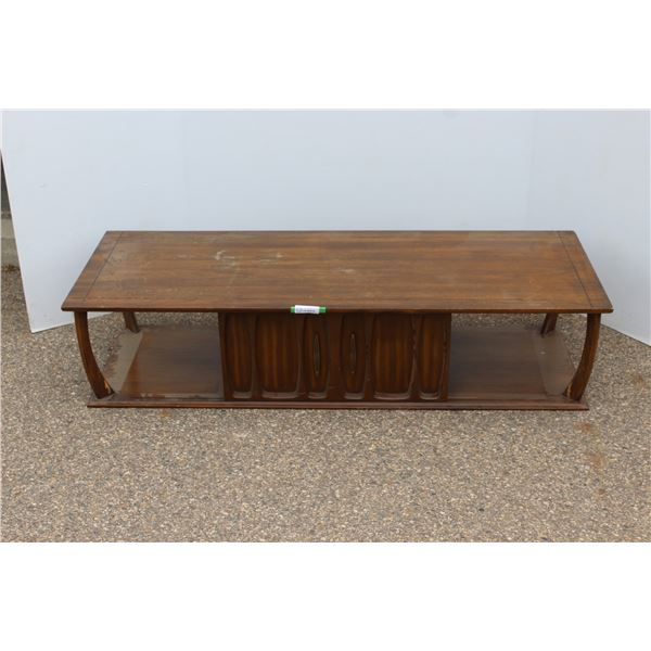 ** MCM Coffee Table w/Door & Storage (Missing Base/Legs) - 5ft x 22"x 13"