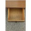 Image 2 : ** MCM Desk w/Three Drawers, Arborite Top (Some Wear/Damage) - 20" x 36" x 29.5"