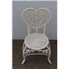 Image 2 : ** White Wicker Chair (Loose Cross Brace)