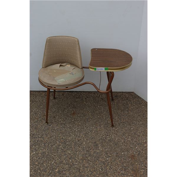 ** Vintage Telephone Table (Chair Worn)