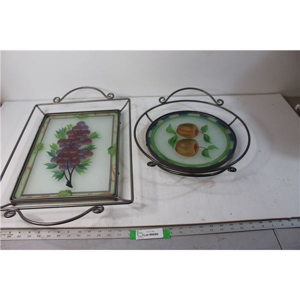 (2) Serving Trays