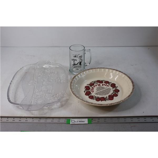 Serving Tray, Plate and Mug