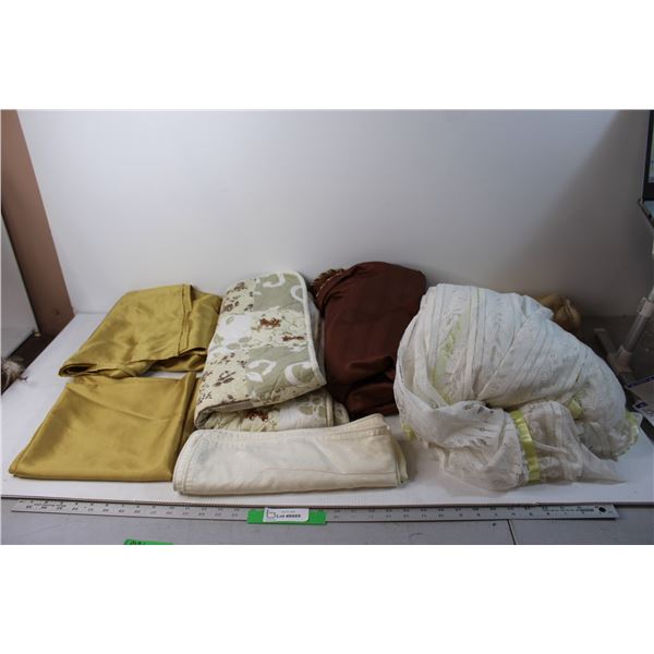 (2) Tablecloths, Canopy, (6) Pillow Cases