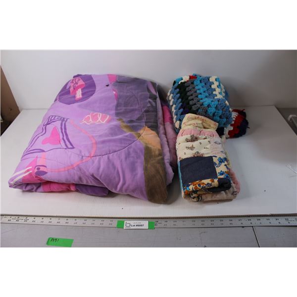 Comforter, Pillow Case and Mat