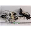 Image 1 : Hitron Wi-Fi, Assorted Electronic Cords & Power Bars, Battery Charger