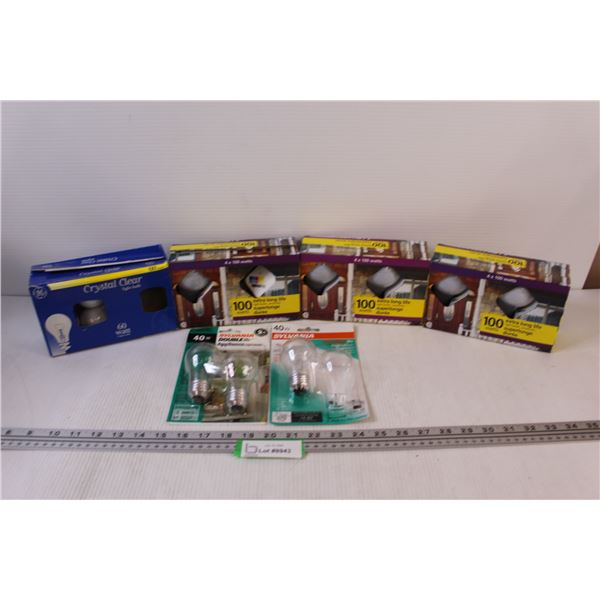 (6) Packages of Light Bulbs (Some New & Some Opened)