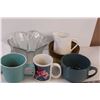 Image 3 : (6) Bowls - Various Sizes, (3) Mugs