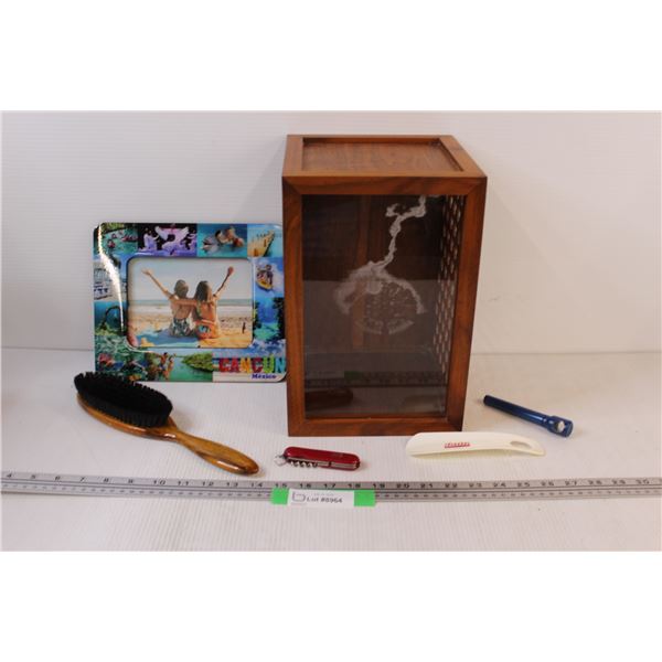 Thrive Box, Brush, Picture Frame, Boot Saver, Swiss Army Knife