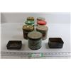 Image 1 : (9) Assorted Tobacco/Cigarette Tins