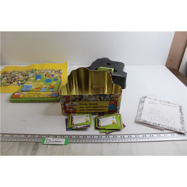 The Simpsons Trivia Game - Incomplete, As Is