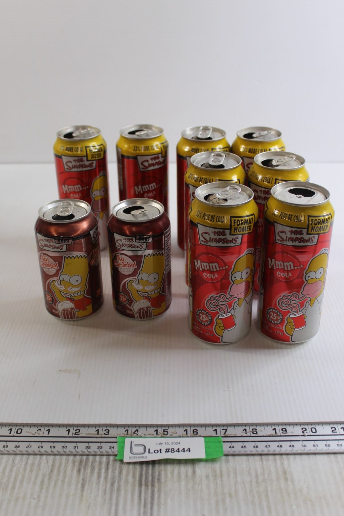 (10) The Simpsons Soda Cans - Bodnarus Auctioneering