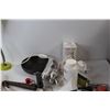 Image 4 : Assorted Items, Frying Pan, Corn Light, Lamp - Untested, Misc.