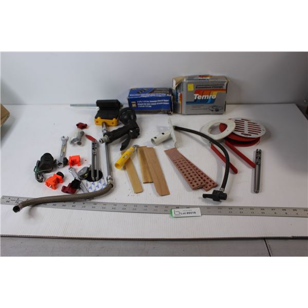 Control Cord for Engine Heaters, Sewage Valve, Sticks, Hose Attachment, Misc.