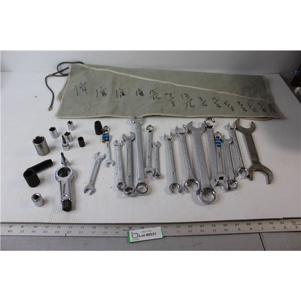Wrenches & Wrench Organizer, Sockets